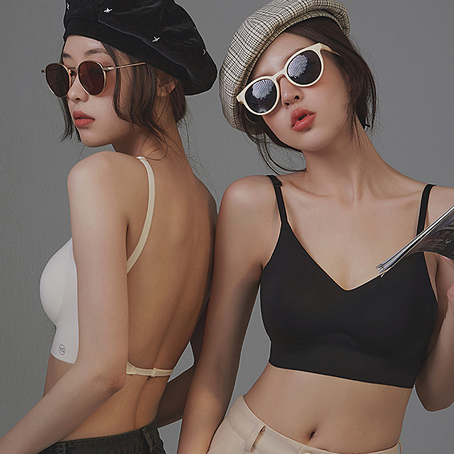 ชุดชั้นใน ดันทรง ไร้สาย เปิดหลัง เซ็กซี่ ขนาดเล็ก สําหรับผู้หญิง