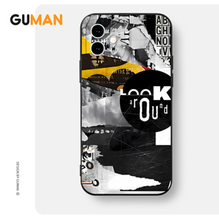 Guman เคสไอโฟน เคสซิลิโคนนุ่มกันกระแทกน่ารักตลก เคสโทรศัพท์ Compatible for iPhone 14 13 12 11 Pro Max SE 2020 X XR XS 8 7 6 6S Plus พลัส XYB1637