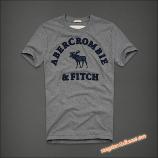 Abercrombie เสื้อยืด คอกลม แขนสั้น ผ้าฝ้าย สําหรับผู้ชาย