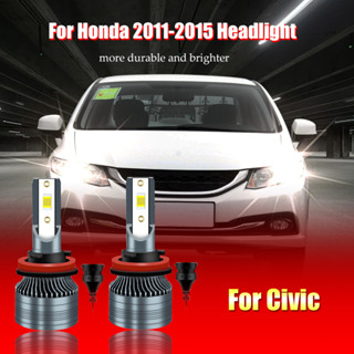 หลอดไฟหน้ารถยนต์ LED 6000K xpower Recomark สําหรับ Honda Civic FB H11 2 ชิ้น