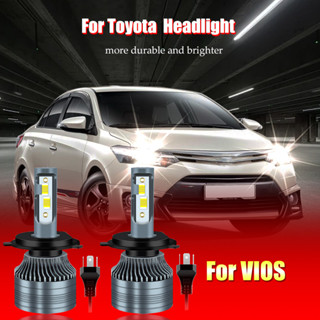 หลอดไฟหน้ารถยนต์ LED 4300K 6000K 4300K สําหรับ Toyota Vios NCP150 NCP93 NCP42 H4 2 ชิ้น