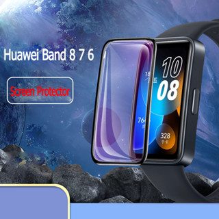 ฟิล์มกันรอย Huawei Band 8 ฟิล์ม ฟิล์ม 3D ลงโค้ง ฟิล์ม สำหรับ Huwei Band 8 7 6 Smart Band อุปกรณ์สวมใส่