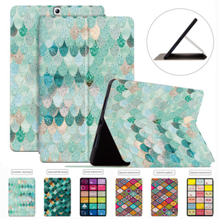 For Samsung Galaxy Tab S2 8.0 Inch T710 T715 / S2 9.7 T810 T815 Fancy Lattice Pu Leather Flip Stand Back Cover Protective