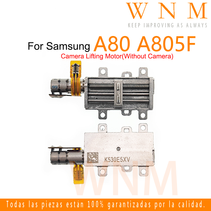 ยกมอเตอร์กล้องโมดูลเพลาสั่นสะเทือน Flex Cable สําหรับ Samsung Galaxy A80 805F Repair Part ไม่มีชิ้นส่วนเปลี่ยนกล้อง