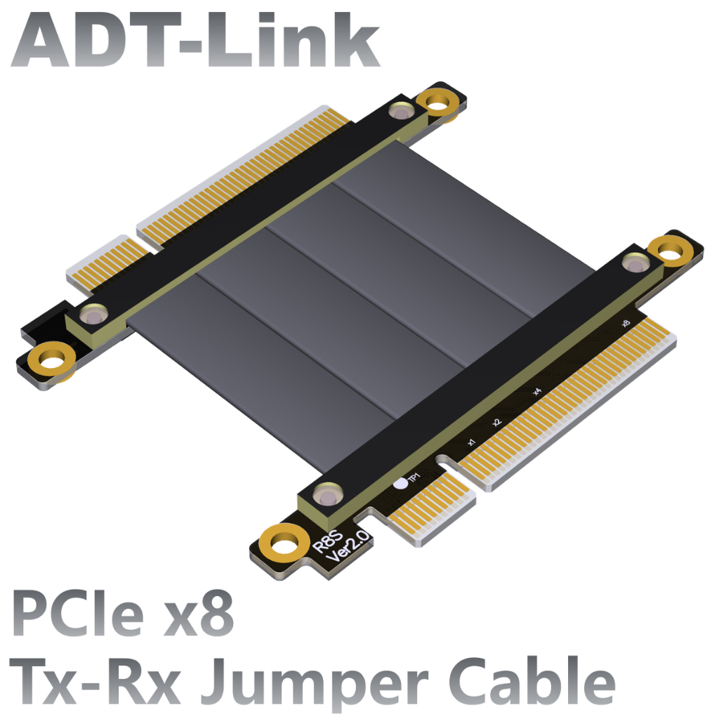 [ปรับแต่ง] สายต่อ Adt-link PCIe3.0 x8 ชายกับหญิงสายแลกเปลี่ยนสัญญาณ PCIe R88SS สัญญาณ