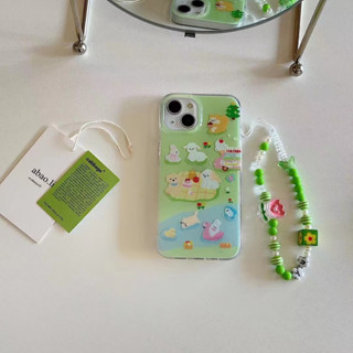 เคสโทรศัพท์มือถือ Tpu แบบนิ่ม สีเขียว สําหรับ iPhone 12pro 11 14 14promax 14pro 12promax 13pro