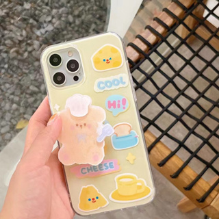 เคสโทรศัพท์มือถือแบบนิ่ม tpu ลายหมีเชฟ สําหรับ iPhone 14 14promax 14pro 11 12 12PRO 12PROMAX 13 13pro 13promax