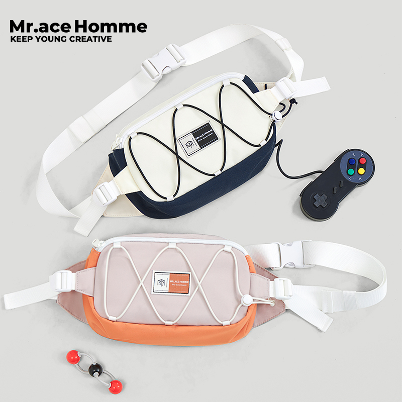Mr.ace Homme กระเป๋าสะพายไหล่สไตล์กีฬาอเนกประสงค์