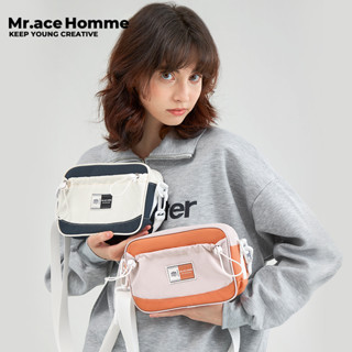 Mr.ace Homme Class Time Series กระเป๋าสะพายไหล่ กระเป๋าถือ แฟชั่นใหม่สําหรับ Unisex