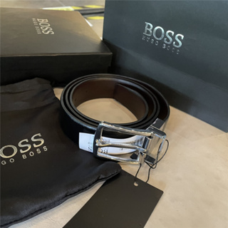 ▶พร้อมส่ง◀ Hugoboss เข็มขัดหนังวัวแท้ คุณภาพสูง สไตล์นักธุรกิจ แฟชั่นสําหรับผู้ชาย (กล่องของขวัญ)