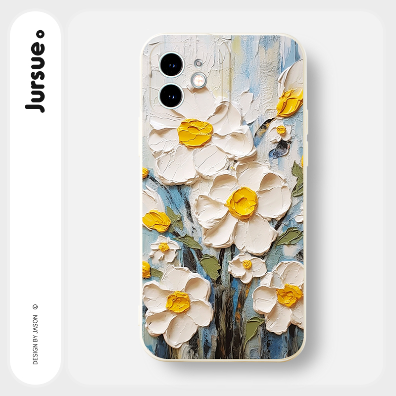 JURSUE เคสไอโฟน เคสซิลิโคนนุ่มกันกระแทกน่ารักตลก เคสโทรศัพท์ Compatible for iPhone 16 15 14 13 12 11 Pro Max SE 2020 X XR XS 8 7 Plus พลัส Y3674