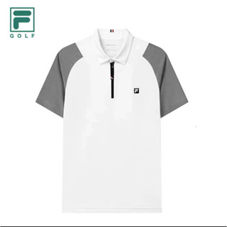 Fila GOLF FILA GOLF เสื้อโปโล แขนสั้น แฟชั่นฤดูร้อน สําหรับผู้ชาย 2023