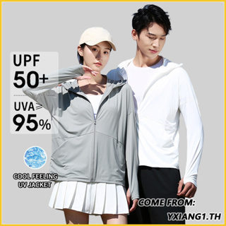 คุณภาพสูง แจ็คเก็ตกันแดด Upf50+ เสื้อกันแดด uv ผ้าเรยอน ป้องกันรังสียูวี น้ําหนักเบา เหมาะกับฤดูร้อน สําหรับผู้ชาย และผู้หญิง เสื้อกันแดด