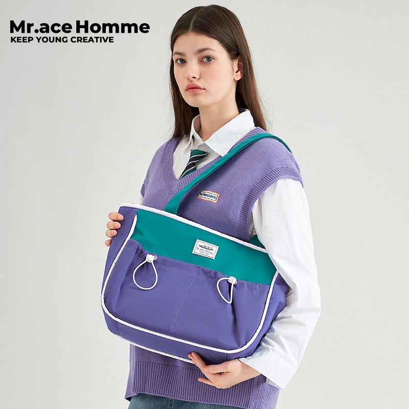 Mrace Rare ใหม่ กระเป๋าเดินทาง กระเป๋าถือ กระเป๋าสะพายไหล่ ทรงโท้ท จุ ...