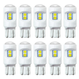 10 ชิ้น T10 W5W 3030 SMD สว่างมาก LED เซรามิค ภายในรถ อ่านหนังสือ โดมไฟอัตโนมัติ รถจักรยานยนต์ LED โคมไฟมาร์กเกอร์ ไฟล้าง