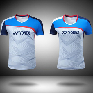 New Yonex เสื้อแบดมินตัน แขนสั้น แห้งเร็ว ระบายอากาศ ดูดซับความชื้น สําหรับผู้ชาย และผู้หญิง