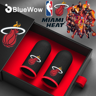 Bluewow【2023nba Playoffs Runner-up Team-Heat】ถุงมือนิ้วโป้ง ป้องกันเหงื่อ สําหรับเล่นเกม