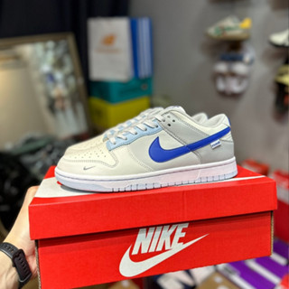 ฟรีของขวัญ Dunk SB Low lvory Hyper Royal Trend shoes GS sea salt blue รองเท้าผ้าใบ รองเท้าวิ่ง UNISEX