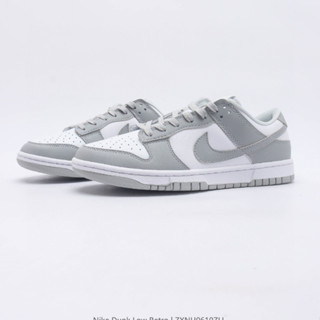 Szie 47 NK Dunk SB Retro "grey Fog" รองเท้ากีฬาลําลอง สีเทา สีขาว สําหรับผู้ชาย ผู้หญิง