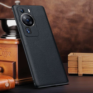เคสหนังแท้ ป้องกันกล้อง หรูหรา สําหรับ Huawei P60 Pro