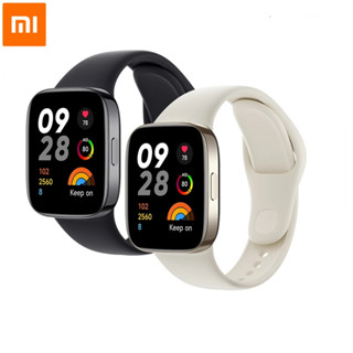 Xiaomi Redmi Watch 3 สมาร์ทวอทช์ 1.75 นิ้ว AMOLED 60Hz ออกซิเจนในเลือด แบตเตอรี่ 12 วัน GPS 5ATM