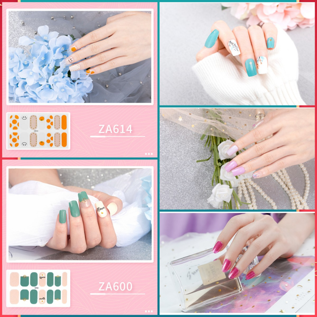 สติกเกอร์ใส ลายการ์ตูนเสือดาว ไล่โทนสี กันน้ํา ปลอดสารพิษ เต็มชุด แฟชั่น สําหรับติดตกแต่งเล็บ DIY ZA9 14 ชิ้น ต่อชุด