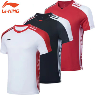 เสื้อกีฬาแบดมินตัน Li Ning ระบายอากาศได้ดี แบบแห้งเร็ว แฟชั่นฤดูร้อน สําหรับเด็กผู้ชาย และผู้หญิง