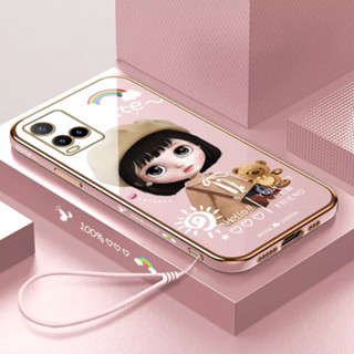 เคสโทรศัพท์มือถือแบบนิ่ม ขอบตรง ลายเบเร่ต์เกิร์ล สําหรับ vivo V27 V27PRO V27E V25 V25E V25PRO Y77 Y77S Y35 Y35+ Y36 V23E