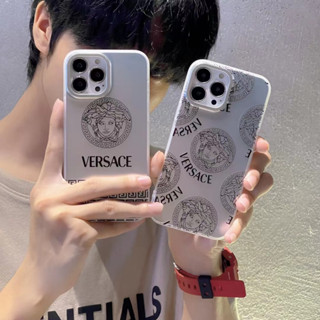 Chaopai เคสโทรศัพท์มือถือ พลาสติก ลาย Versace เรียบง่าย สําหรับ iPhone 14 promax 14 pro 14 plus 14 12 promax 12 pro 12 13 promax 13 pro xsmax XR xs