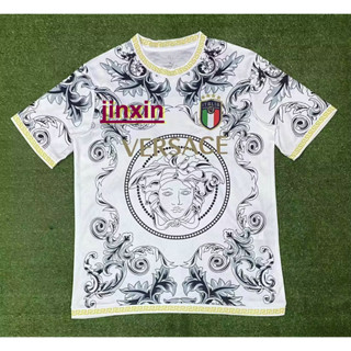 เสื้อกีฬาแขนสั้น ลายทีมชาติฟุตบอล Italy Jersey Special Edition 23 24 ชุดเหย้า สีขาว คุณภาพสูง สําหรับผู้ชาย