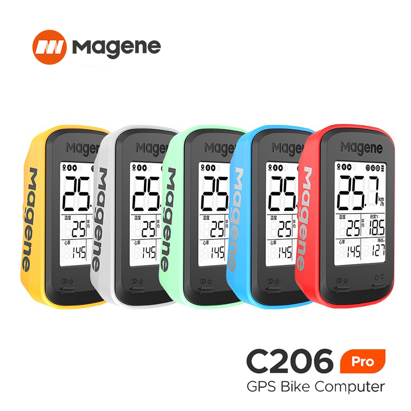 Magene C206pro จักรยานคอมพิวเตอร ์ ไร ้ สาย GPS จักรยานคอมพิวเตอร ์ ขี ่ จักรยานกันน ้ ําแผนที ่ MTB Speedometer กันน ้ ําบลูทูธ ANT + วัดระยะทาง