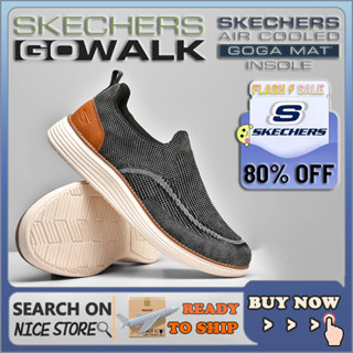 [penghantaran Ekspres] ]Skechers_GO-Walk รองเท้าโลฟเฟอร์ลําลอง ผ้ายีน น้ําหนักเบาพิเศษ สําหรับผู้ชาย เหมาะกับการเดินเล่น ทํางาน