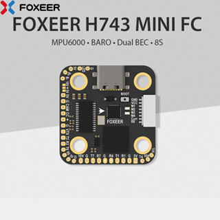 Foxeer บารอมิเตอร์ควบคุมการบิน H7 Mini MPU6000 Dual BEC H743 4-8S LIPO 20X20 มม. สําหรับโดรน FPV Freestyle X8 DIY