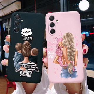 เคสโทรศัพท์มือถือ TPU พิมพ์ลาย Super Mom Baby Girls สําหรับ Samsung Galaxy M54 5G 2023 M54 M 54 SM-M546B