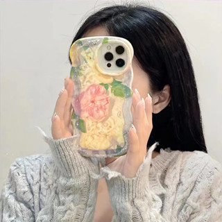 เคสโทรศัพท์มือถือ ลายการ์ตูนดอกไม้ แต่งกลิตเตอร์ สําหรับ iPhone 11 12 12pro 12promax 13 13pro 13promax 14 14pro 14promax