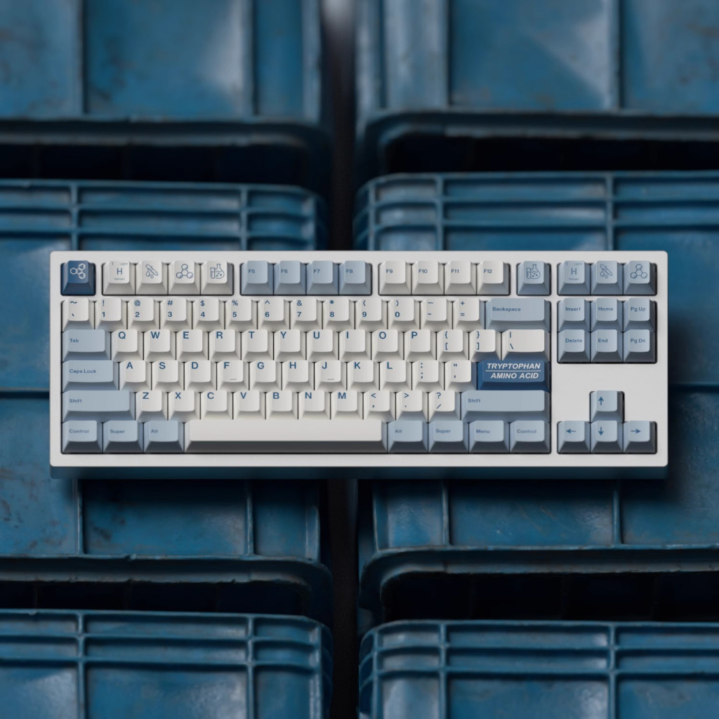 【JKDK】Hydrogen theme keycaps cherry profile Dye-sublimation customized 68 84 87 96 104 keyboard keyc