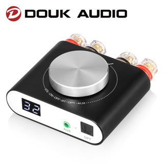 Douk Audio Q10 เครื่องขยายเสียงสเตอริโอดิจิทัล HiFi บลูทูธ 5.0 AUX ออปติคอล 100W+100W ขนาดเล็ก