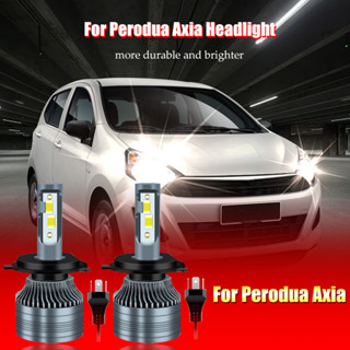 หลอดไฟหน้ารถยนต์ LED 4300K 6000K 2 ชิ้น สําหรับ Perodua Axia H4