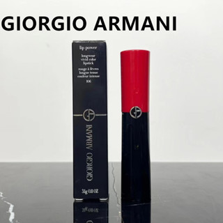 Armani/armani ลิปสติก เนื้อแมตต์ สีแดง สีดํา 110-201-202-206-214-400-404-504