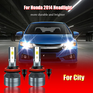 หลอดไฟหน้ารถยนต์ LED 6000K xpower Recomark สําหรับ Honda City H11 2 ชิ้น