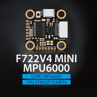 Foxeer F722 V4 Mini MPU6000 5V BEC OSD BlackBox ตัวควบคุมการบิน 20X20 มม. 2-6S LIPO สําหรับโดรน FPV