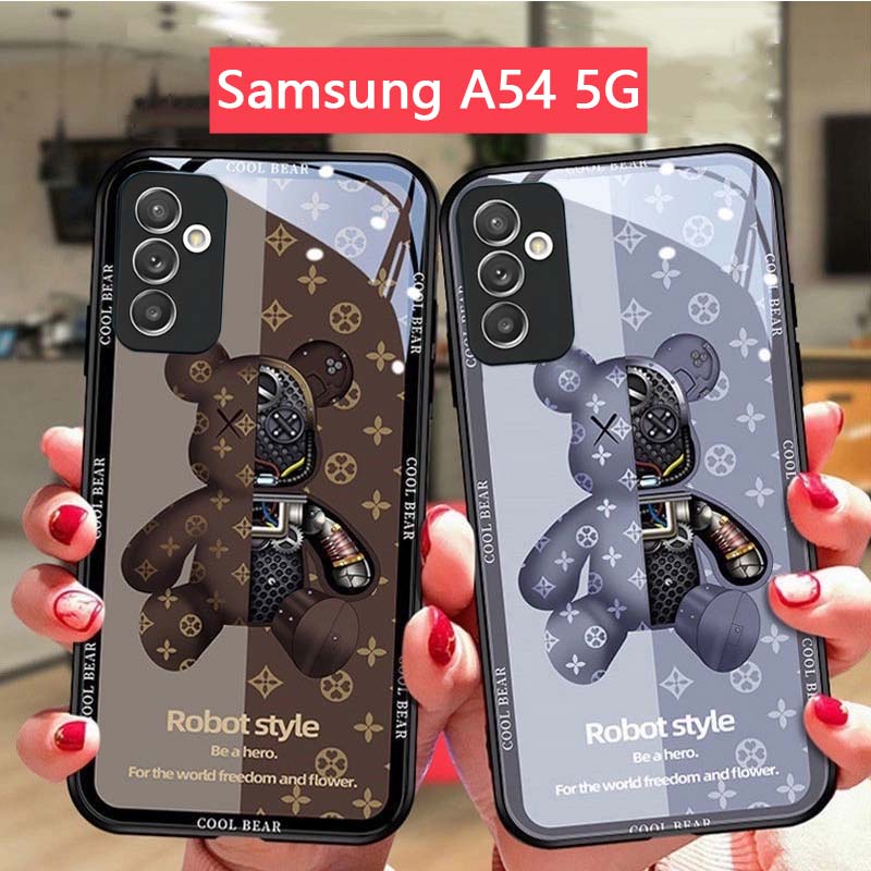 เคส Samsung A54 5G เคส Samsung A52 A52S A53 A73 5G เคส เคสโทรศัพท์มือถือแบบแก้ว กันกระแทก กันรอยกล้อ
