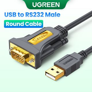 UGREEN Kabel อะแดปเตอร์ USB เชื่อมต่อ RS 232 COM Serial PDA 9 DBI 9 พิน