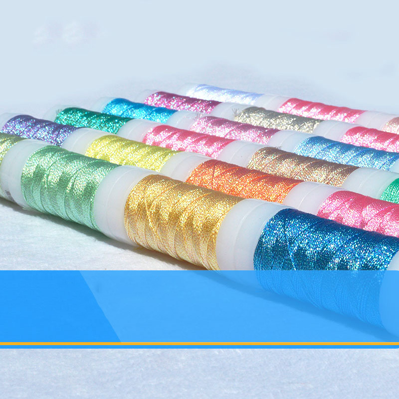 ด้ายปักครอสติช สีทอง แฮนด์เมด DIY