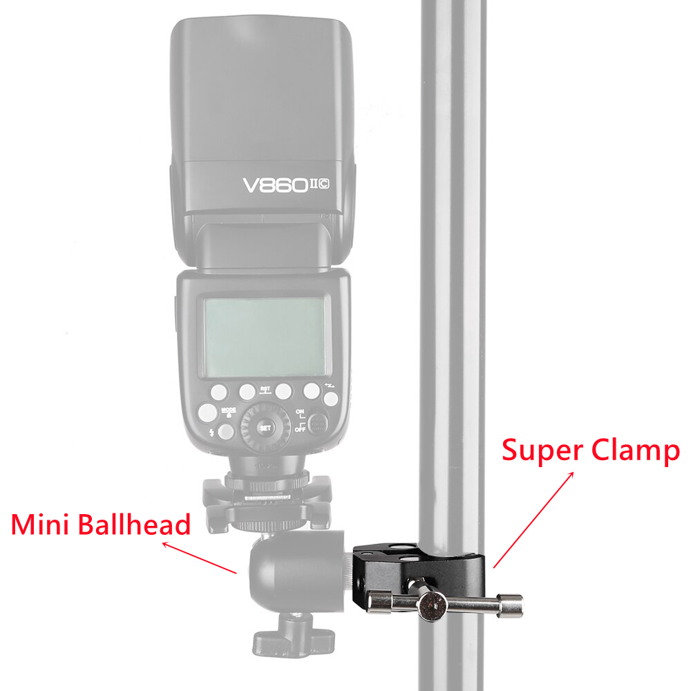Selens Super Clamp & เมาท์หัวบอล 1/4 นิ้ว อุปกรณ์เสริมแฟลช อเนกประสงค์ สําหรับกล้องมอนิเตอร์ ไฟแฟลช Speedlite Ring Light