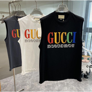 มาใหม่ Guc เสื้อกั๊กแขนกุดลําลอง ผ้าฝ้าย พิมพ์ลาย สําหรับผู้ชาย ไซซ์ S-4XL