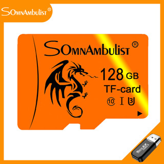 Somnambulist การ์ดหน่วยความจํา Micro sd Class10 32GB 64GB 128GB TF sd 8GB 16GB สําหรับกล้อง