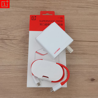 ที่ชาร์จ SuperVOOC พอร์ตคู่ 100W USB A USB C Type 45W เอาท์พุต 10A Type C สําหรับ Oneplus 1+ 11 10 Pro Ace 2