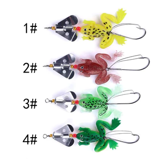 เหยื่อตกปลาโลหะ 4 สี 9 ซม. 6 กรัม 1 ชิ้น