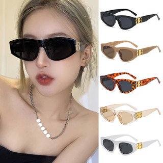 🕶️🕶️🕶️Double B แว่นกันแดดตาแมว/สไตล์ยุโรป และอเมริกา แฟชั่นสําหรับสตรีท